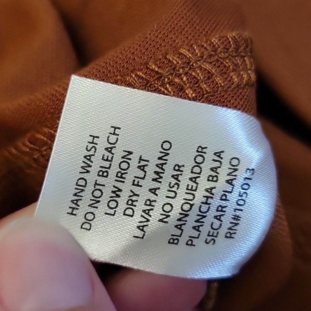 Dear Scarlett | Magic Straight Slim Pull On Pants in Rust - Size Small - Picture 9 of 9